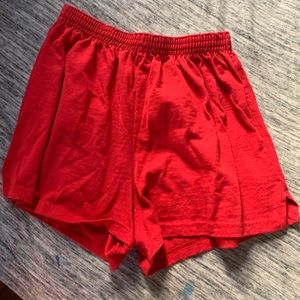 Women’s Large Red Sofee shorts